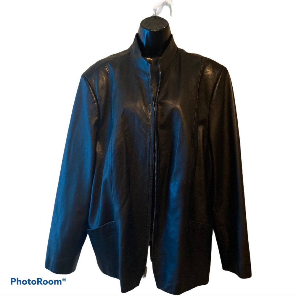 Caslon genuine leather jacket
